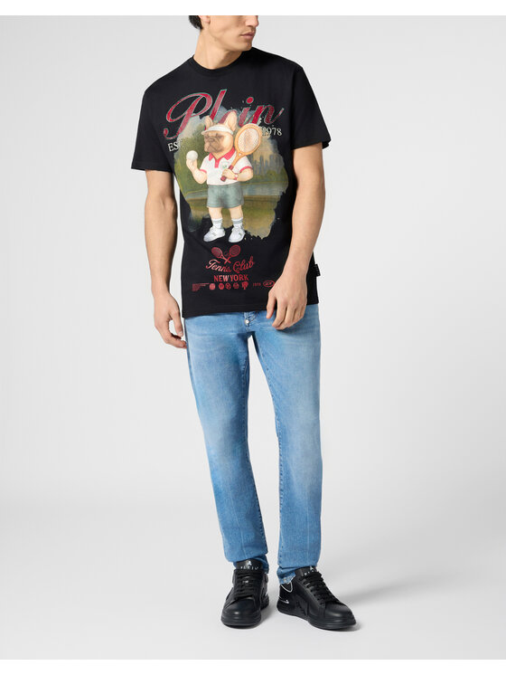 PHILIPP PLEIN PHILIPP PLEIN T-Shirt 30626 Czarny Regular Fit