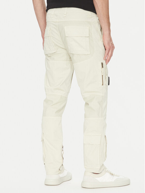 Aeronautica Militare Aeronautica Militare Medžiaginės kelnės 251PA1387CT1493 Smėlio Regular Fit