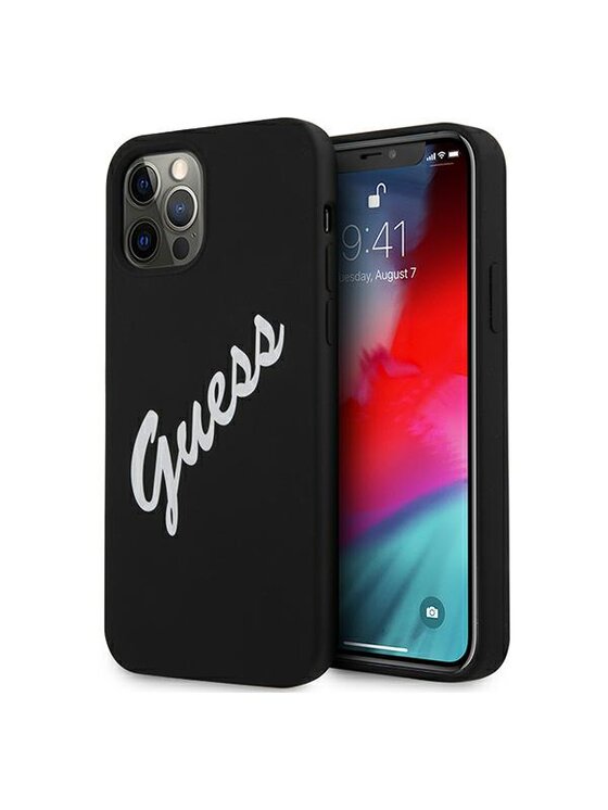 Etui na telefon Guess, Czarne, iPhone 12 Pro Max