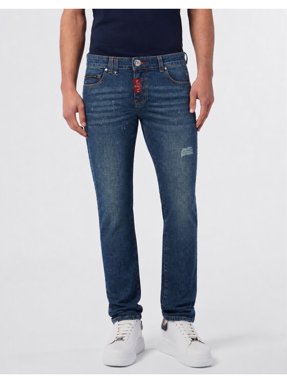 PHILIPP PLEIN PHILIPP PLEIN Jeansy 31788 Niebieski Straight Fit