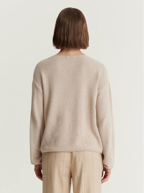 TATUUM TATUUM Sweter MAKSO Beżowy Classic Fit