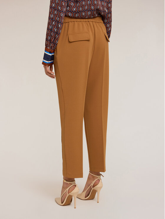 Motivi Motivi Pantaloni di tessuto P118W000821N012 Marrone Regular Fit