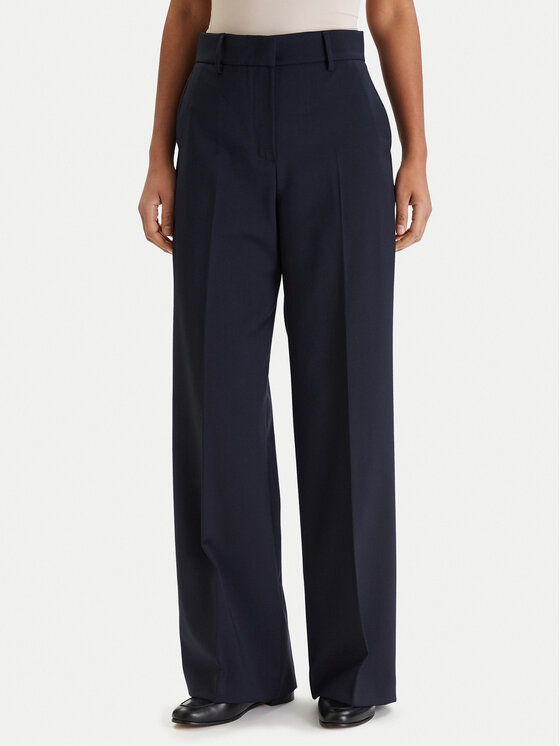 Weekend Max Mara Pantaloni palazzo Visivo 2615131041 Bleumarin Relaxed Fit