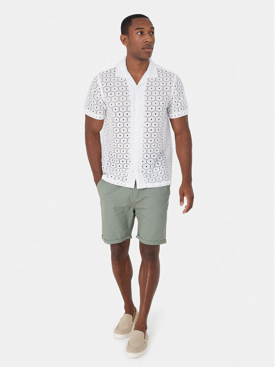 Brave Soul Brave Soul Camicia MSH-48JOSEPH Écru Straight Fit