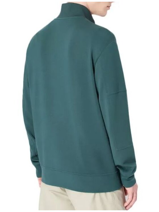 Armani Exchange Armani Exchange Mikina 3RZMHF ZJZDZ 1882 Zelená Classic Fit