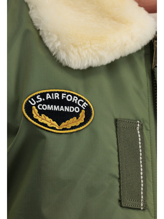 Alpha Industries Alpha Industries Kurtka bomber AI.198113-01-L Zielony Slim Fit