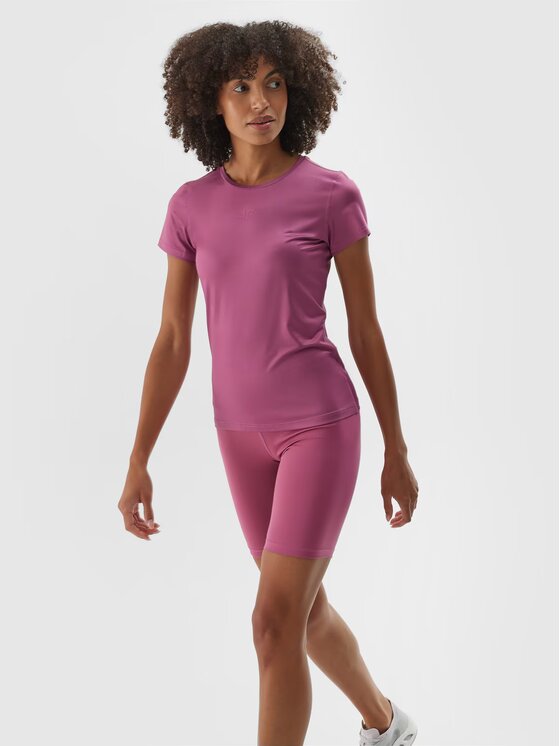 4F 4F Φανελάκι τεχνικό 4FWAW24TFTSF1011-53S Ροζ Regular Fit