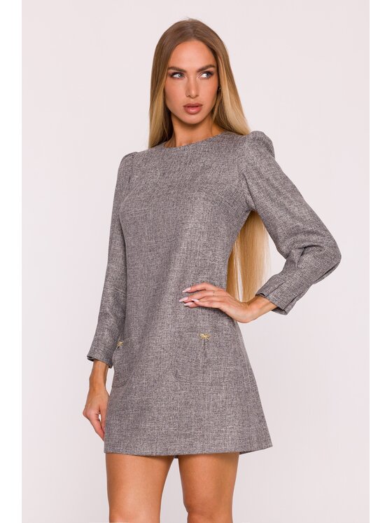 Made of Emotion Made of Emotion Sukienka wieczorowa M870 Czarny Modern Slim Fit