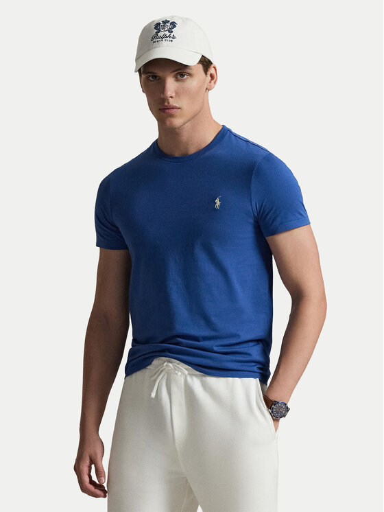 Polo Ralph Lauren Polo Ralph Lauren T-shirt 710671438537 Plava Custom Slim Fit