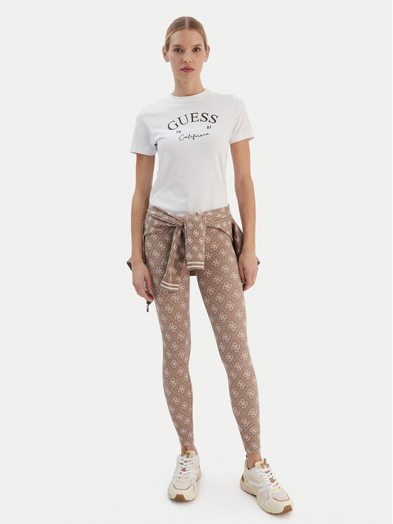 Guess Guess T-Shirt V6RI02 J1314 Biały Regular Fit
