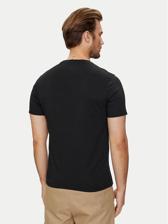 Guess Jeans Guess Jeans Tričko M4YI52 K8HM0 Čierna Regular Fit