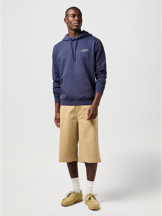 Wrangler Wrangler Felpa 112362777 AMERICANA HOODIE Blu scuro Regular Fit