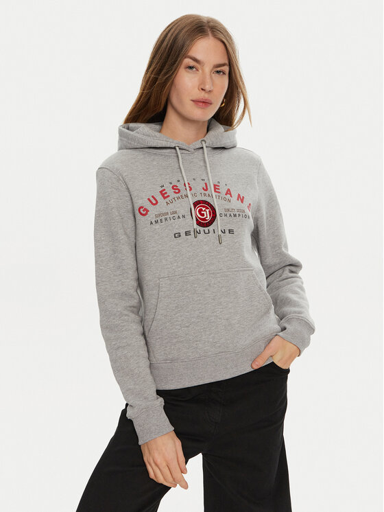 Guess Jeans Guess Jeans Суитшърт W4BQ20 KC811 Сив Regular Fit