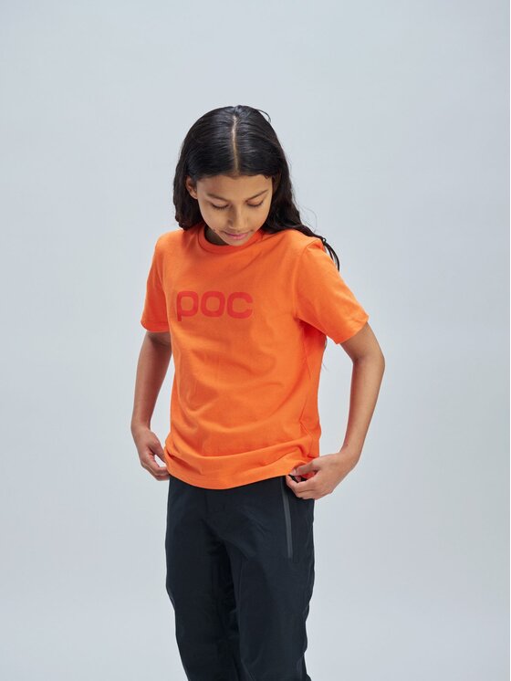 POC POC T-Shirt POC Tee Jr Pomarańczowy Regular Fit