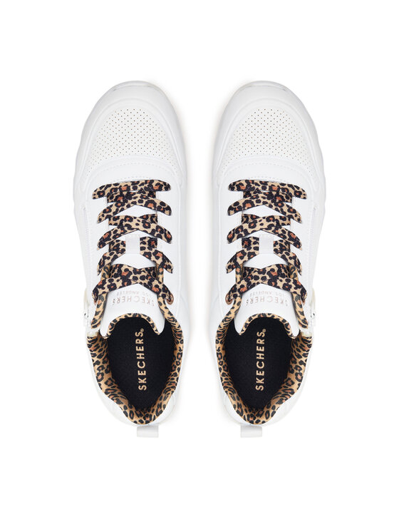 Skechers Skechers Sneakersy UNO Lite 2.0 - Leopard Stride 310708L/WHT Bílá