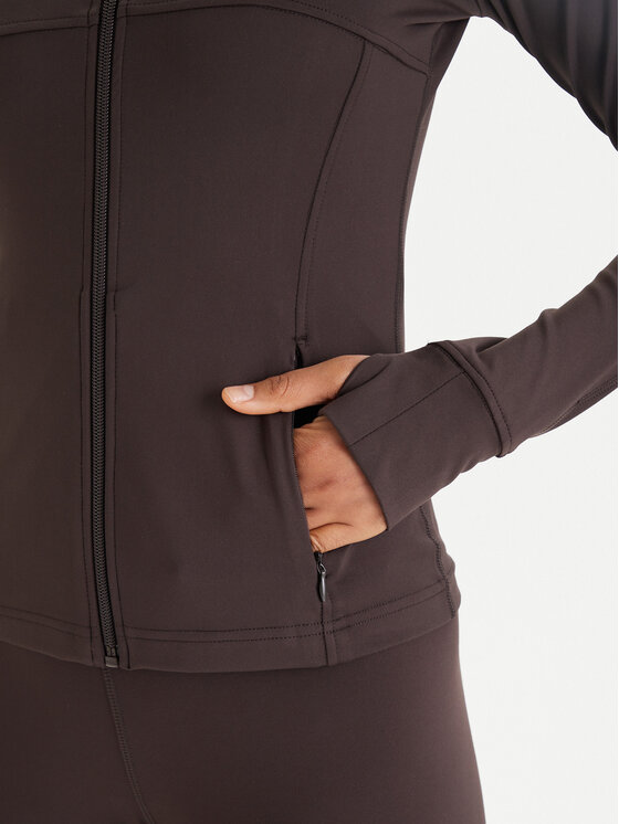 Guess Guess Majica dugih rukava V6RP15 KD952 Smeđa Slim Fit