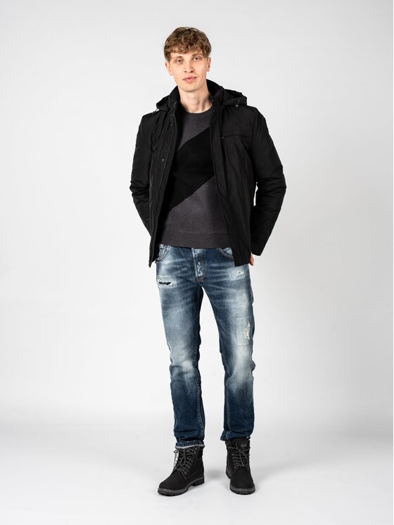 Geox Geox Kurtka przejściowa M2620L T2882 Czarny Regular Fit