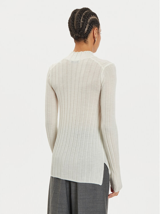 IVY OAK IVY OAK Pulover Kacy Rose IO113151 Écru Slim Fit