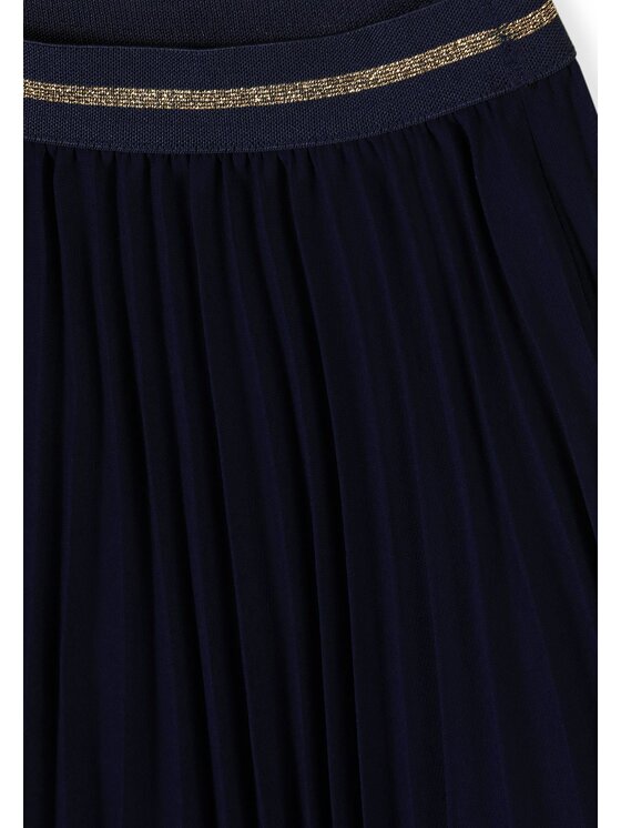 minoti minoti Spódnica plisowana 32SKIRT151 Granatowy Regular Fit