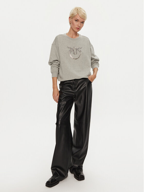 PINKO PINKO Bluza Nelly 100534 A24F Szary Regular Fit