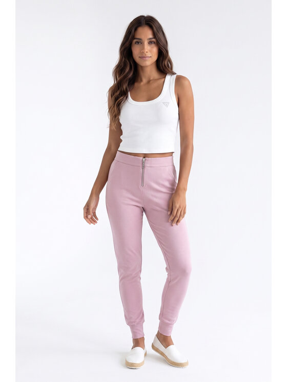 FIGL FIGL Joggery M1367 Różowy Fitted Fit