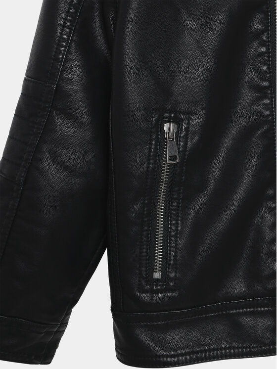 OVS OVS Tehisnahast jope 1816331 Must Regular Fit