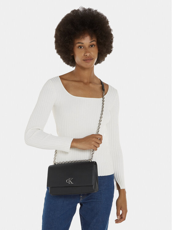 Calvin Klein Jeans Calvin Klein Jeans Soma Minimal Monogram Ew Flap Ch25 T K60K611951 Melns