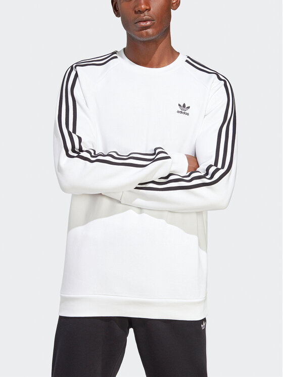Adidas originals 3 stripe crew neck sweatshirt top