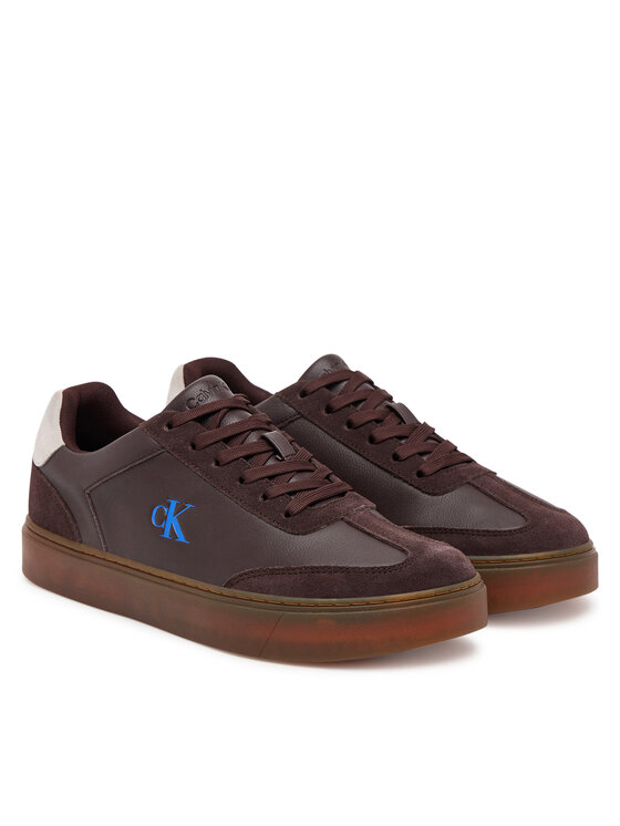 Calvin Klein Calvin Klein Sneakersy Classic Cupsole Laceup Wt Mix YM0YM01429 Brązowy