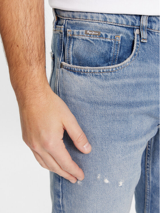 Pepe Jeans Pepe Jeans Traperice PM207392RH1 Plava Slim Taper Fit
