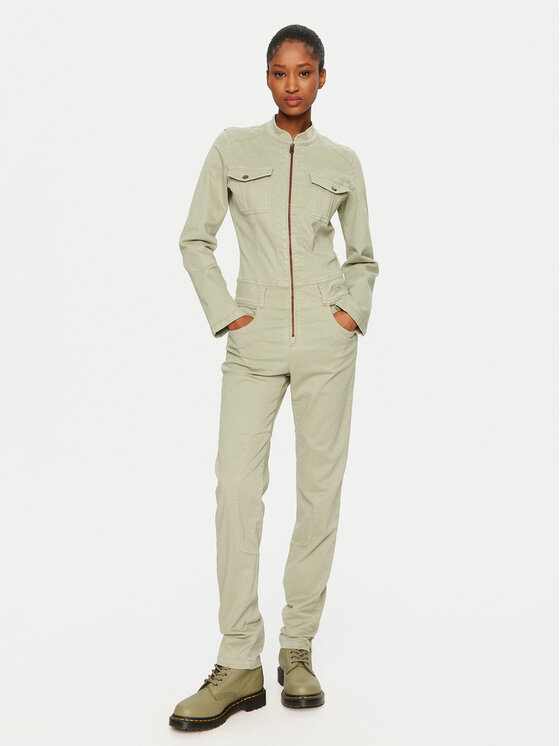 Aeronautica Militare Ολόσωμη φόρμα 242TU138DCT3419 Πράσινο Slim Fit