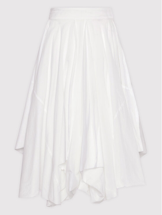Peserico Peserico Fustă midi P05428L1 Alb Regular Fit