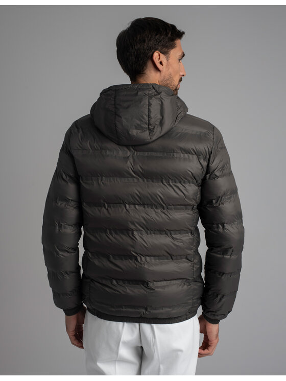 Borgio Borgio Kurtka puchowa SENIGA_SZ Szary Classic Fit