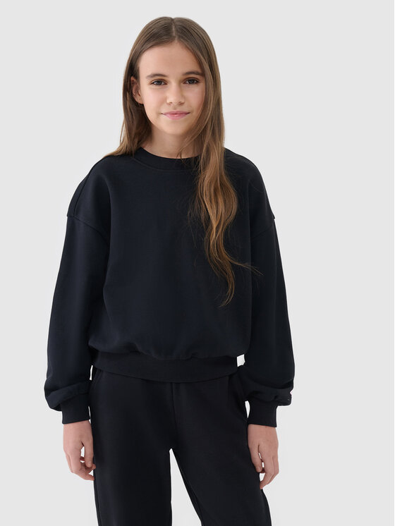 4F 4F Bluza casual Czarny Regular Fit