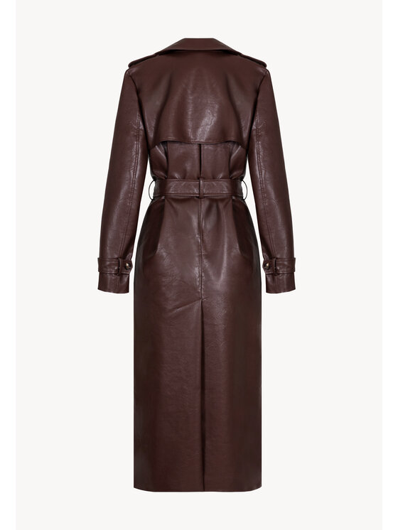 BIZUU Płaszcz VENEKIA Brązowy Standard Fit | Modivo.pl