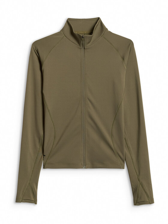 4F 4F Bluza techniczna SOLAR PUNK Khaki Slim Fit