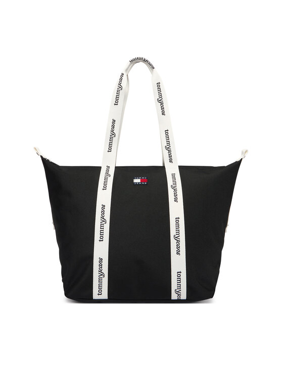 Tommy Hilfiger Tommy Hilfiger Käekott Tjw Ess Daily Tote AW0AW18461 Must