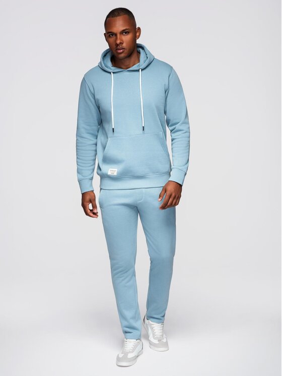 Ombre Ombre Komplet dresowy Z120 Błękitny Regular Fit