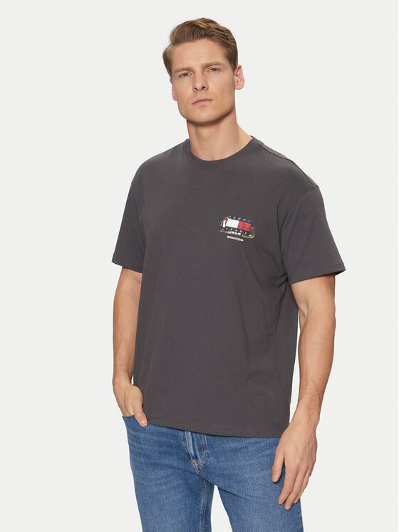 Tommy Jeans Tommy Jeans Tricou Novelty DM0DM20351 Gri Relaxed Fit