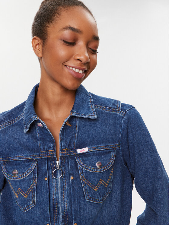 Wrangler Wrangler Τζιν μπουφάν Jen 112346210 Μπλε Regular Fit