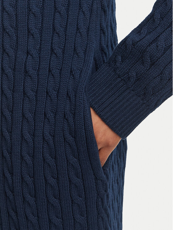 Tommy Jeans Tommy Jeans Strickkleid DW0DW23540 Dunkelblau Relaxed Fit