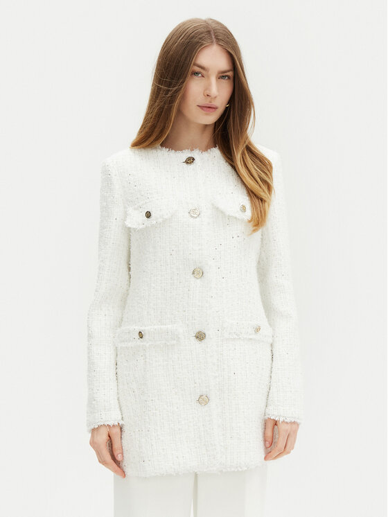 Guess Guess Átmeneti kabát W5RL20 WGVS2 Fehér Regular Fit