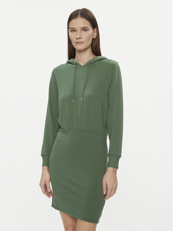 DKNY Sport Úpletové šaty DP3D4832 Zelená Relaxed Fit