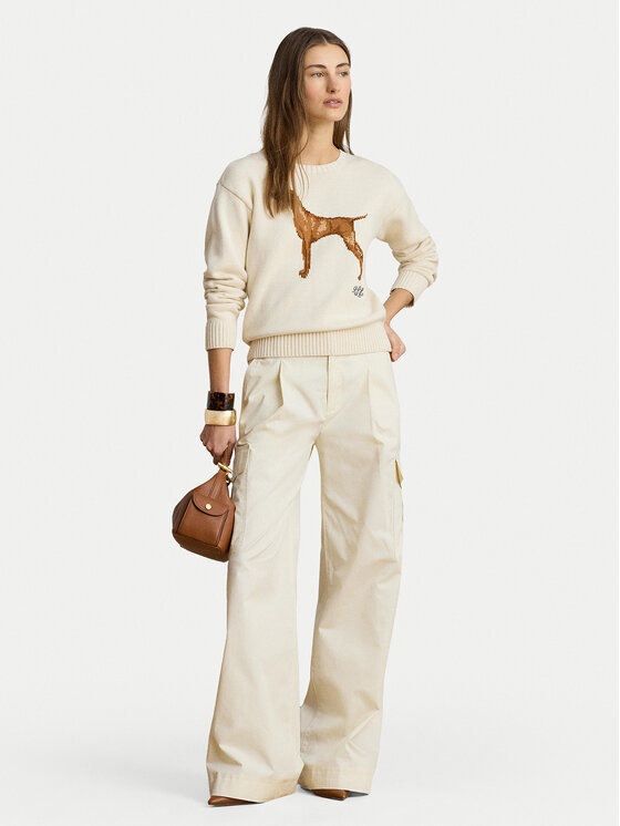 LAUREN RALPH LAUREN LAUREN RALPH LAUREN Пуловер 200P14120001 Кремав Regular Fit