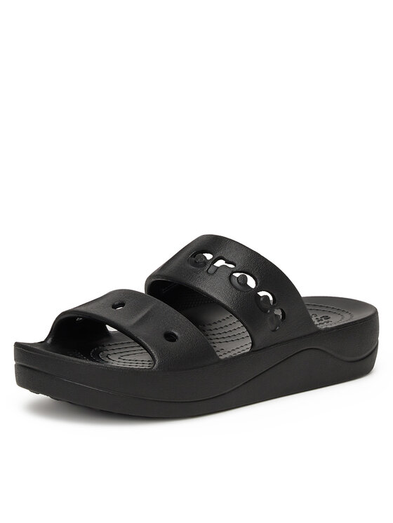 Crocs Crocs Şlapi BAYA PLATFORM SANDAL 208188-001 Negru