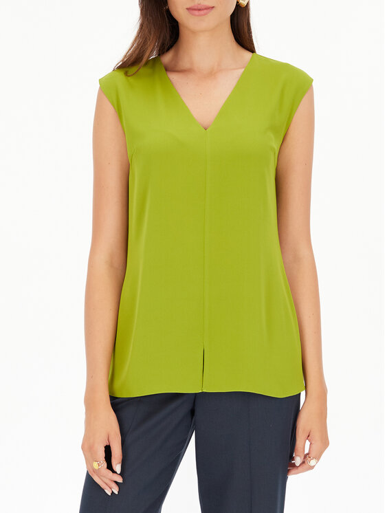 Potis & Verso Potis & Verso Bluzka Federica Zielony Regular Fit