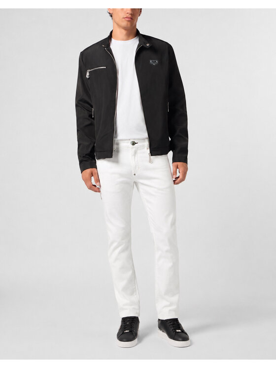 PHILIPP PLEIN PHILIPP PLEIN Jeansy 31789 Biały Slim Fit