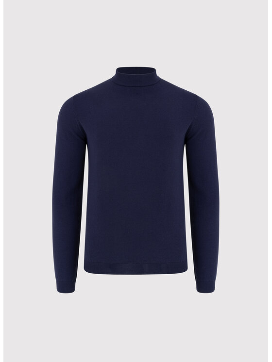 Pako Lorente Pako Lorente Sweter P26WN-2X-009 Granatowy Regular Fit