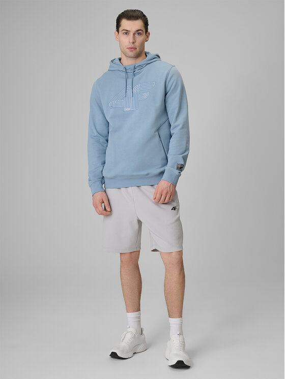 4F 4F Bluza COMMERCIAL 3 Niebieski jasny Regular Fit