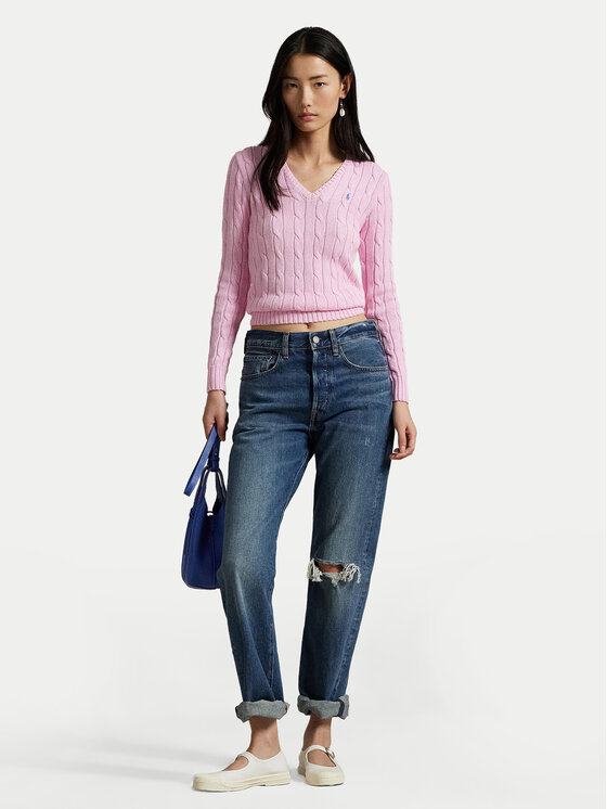 Polo Ralph Lauren Polo Ralph Lauren Megztinis 211971870006 Rožinė Slim Fit